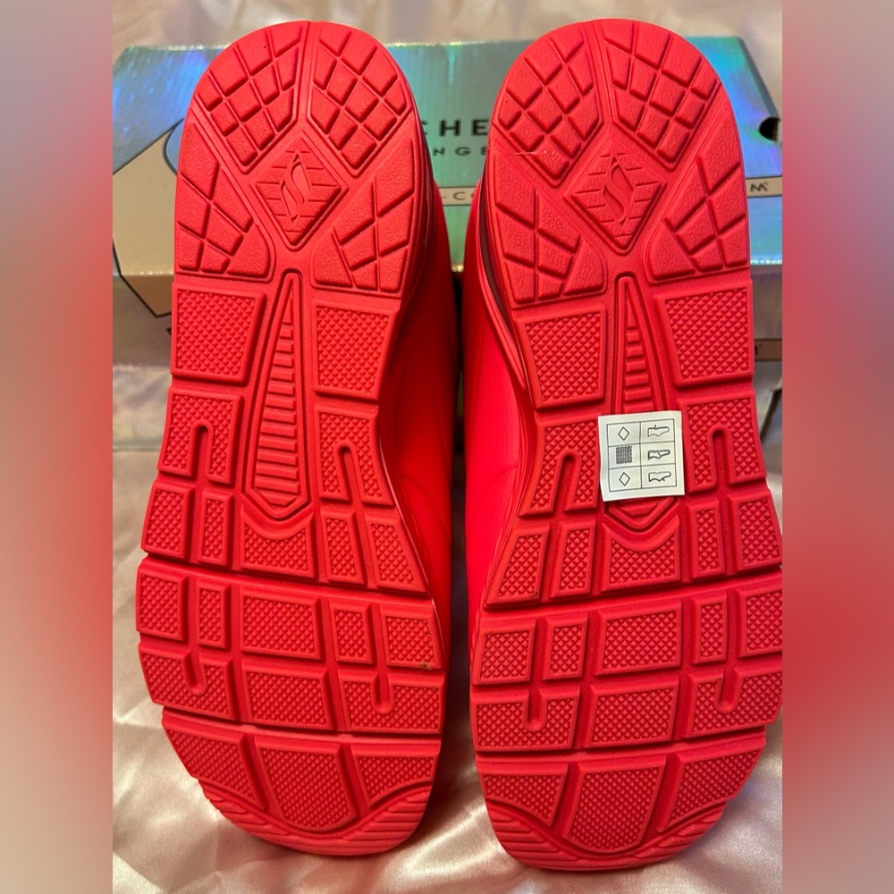 Skechers Kids' Vibrant Red Sneakers - Picture 6 of 8